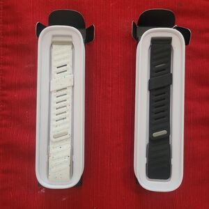 Silicone Sport WHOOP Bands — Flurry (White Confetti) & Black